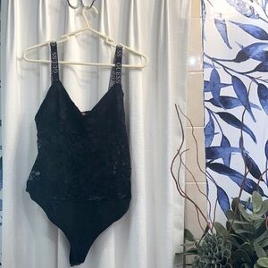 Women’s Guess Black Lace Bodysuit Size Large